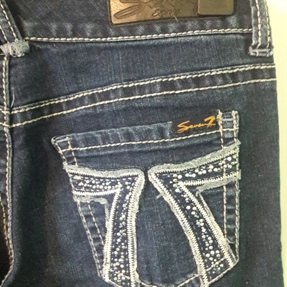 Seven Rhinestone Jeans - Picture 3 of 6